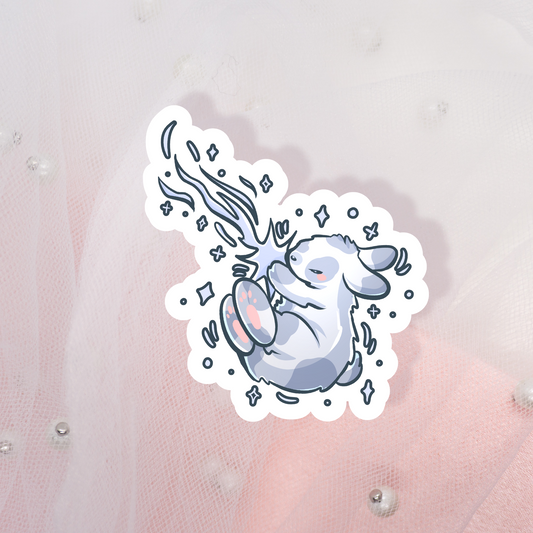 Cute Animal Sticker Moon Bunny
