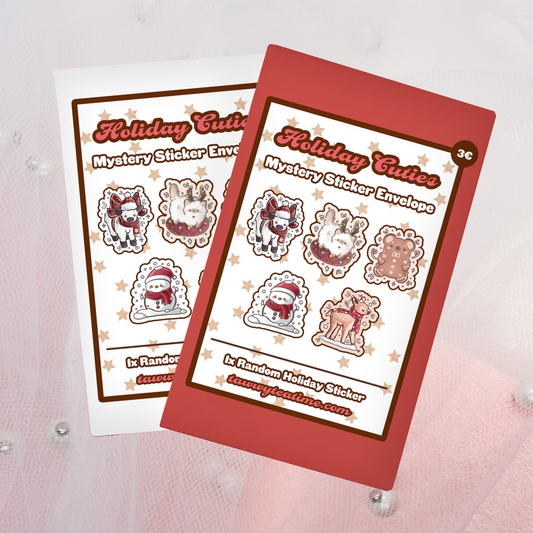 Holiday Cuties Glitter & Glossy Sticker Umschlag
