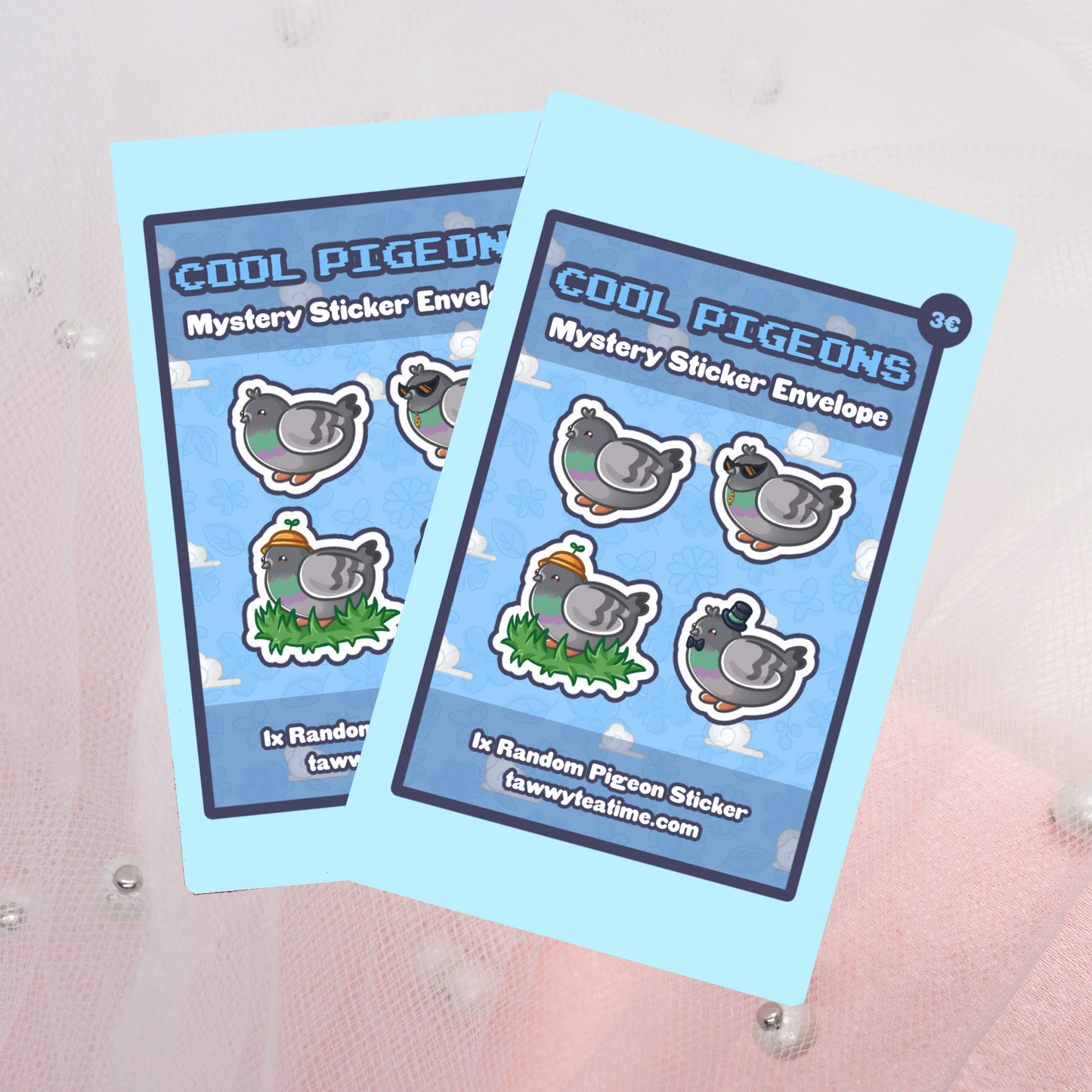 Cool Pigeons Sticker Umschlag