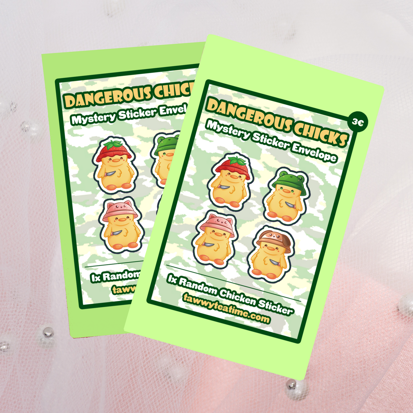 Dangerous Chicks Sticker Envelope