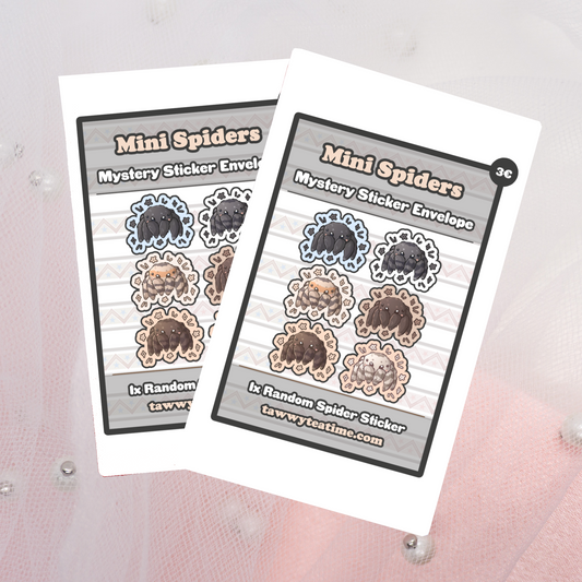 Mini Spiders Sticker Envelope