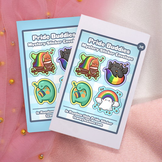 Cute Pride Buddies Holo Sticker Envelope