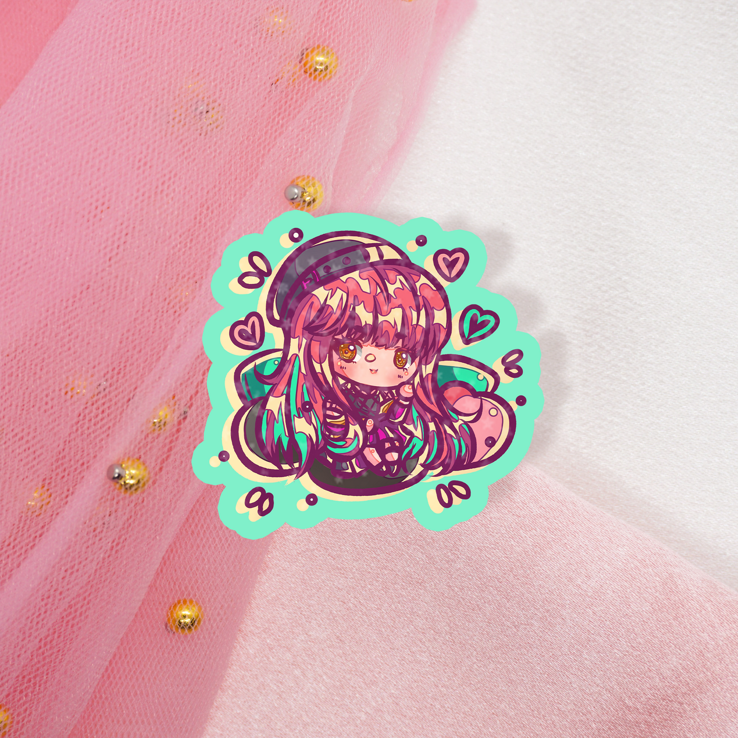 Cute Anime Holo Sticker Anne