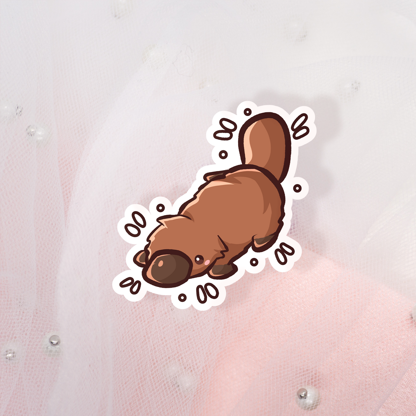 Cute Animal Sticker Platypus Platypus