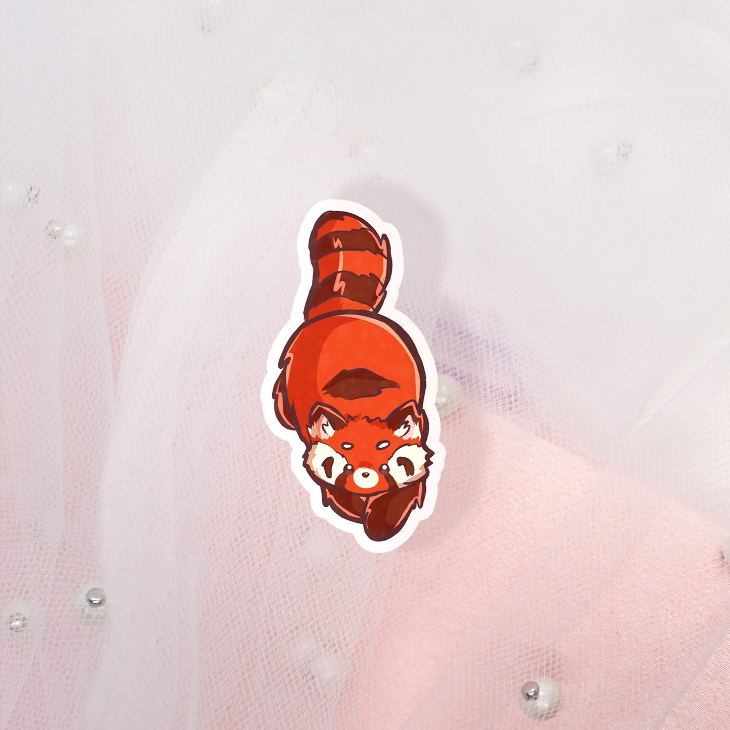 Cute Animal Glitzer Sticker Roter Panda