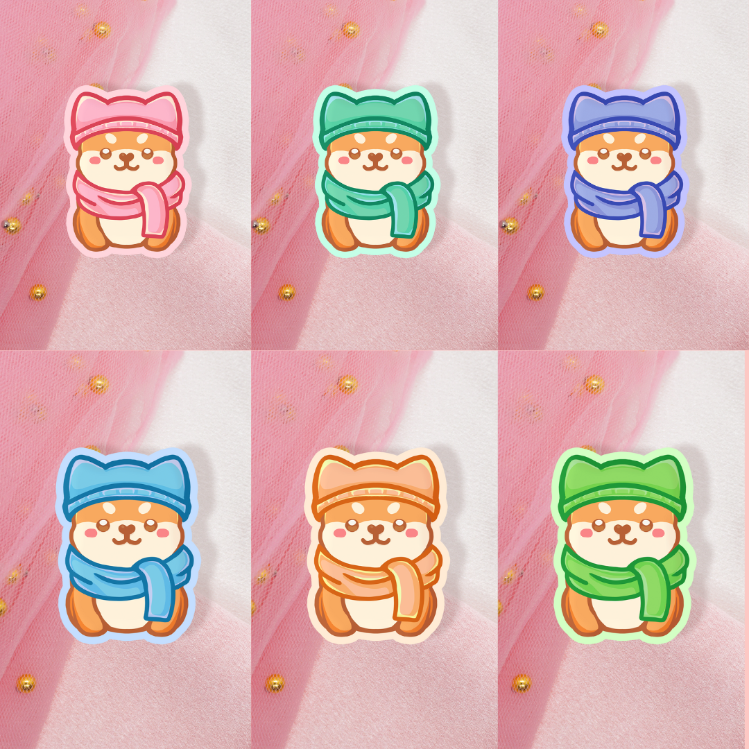 Cute Animal Sticker Shiba Inus