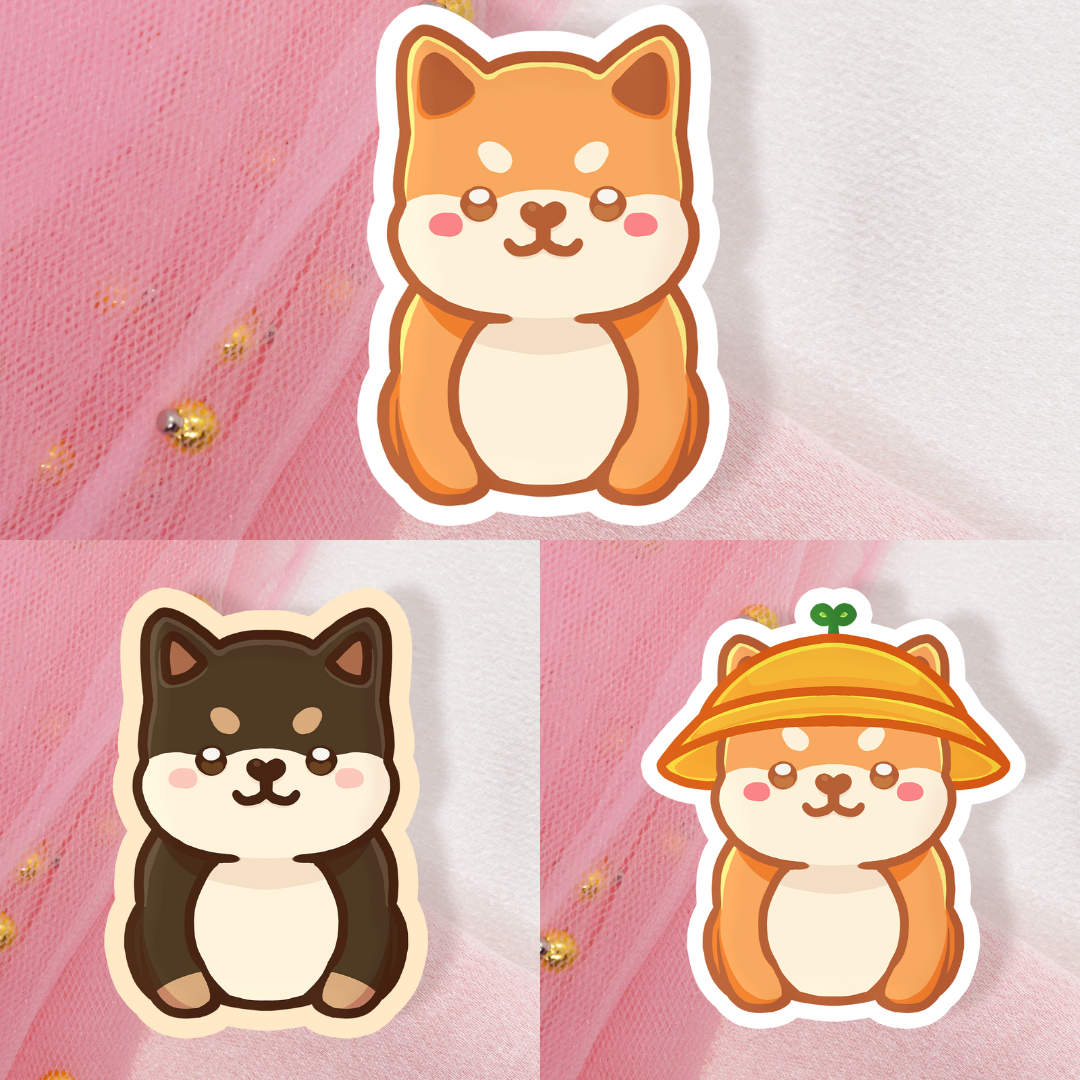 Cute Animal Sticker Shiba Inus