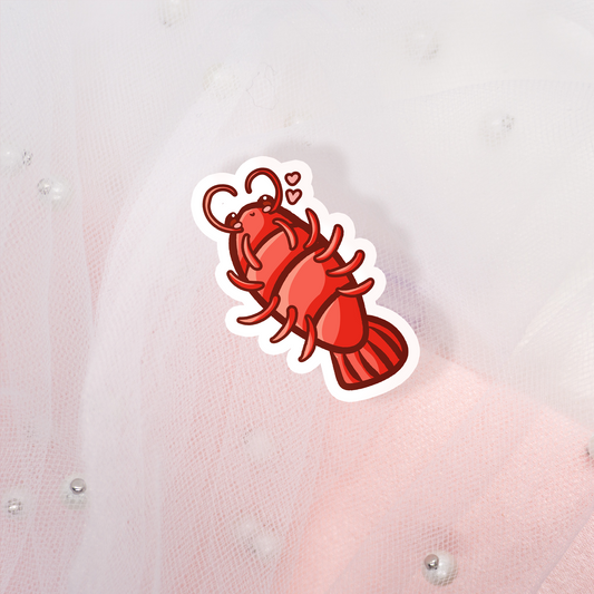 Cute Animal Sticker Shrimp