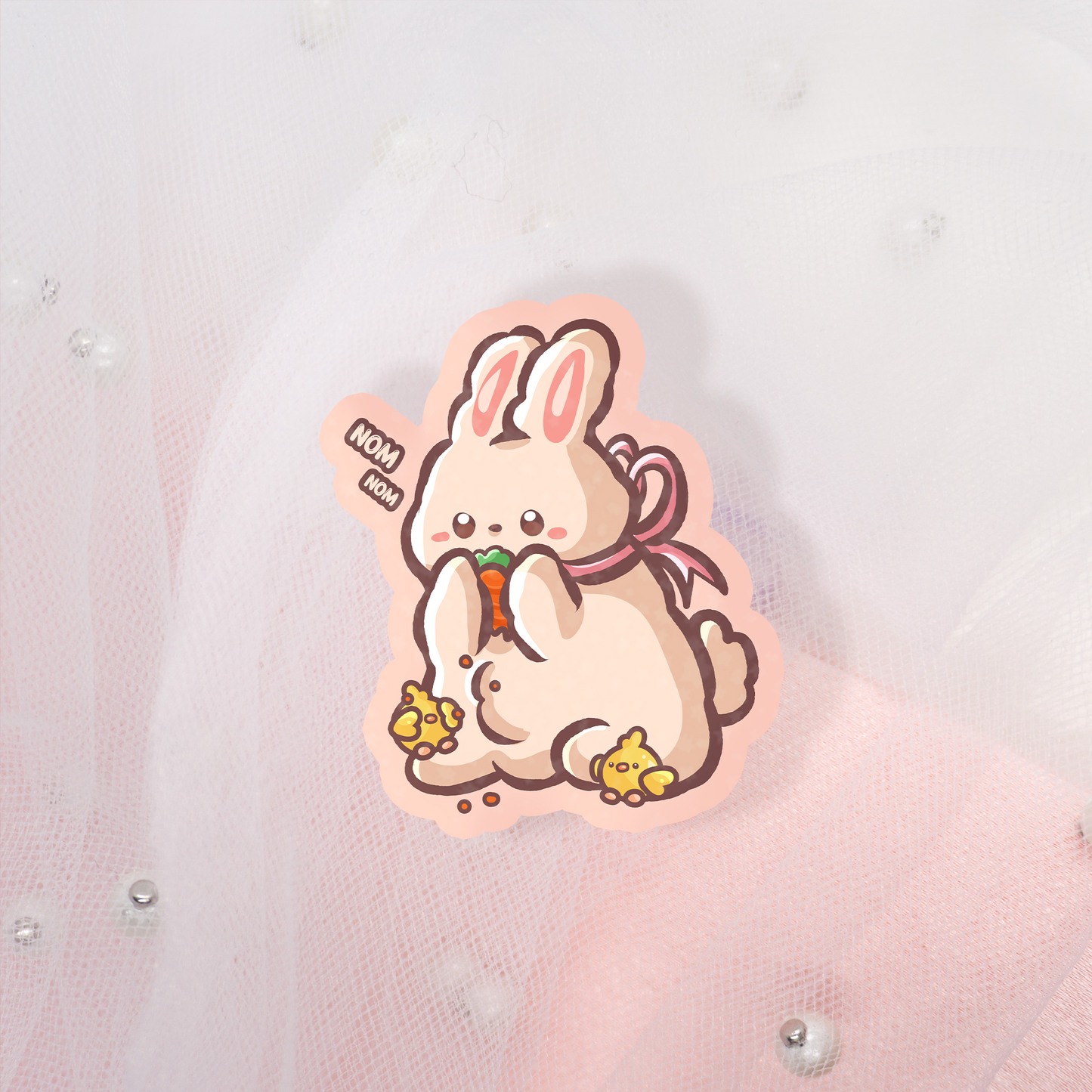 Spring Bunnies Holo Sticker Envelope