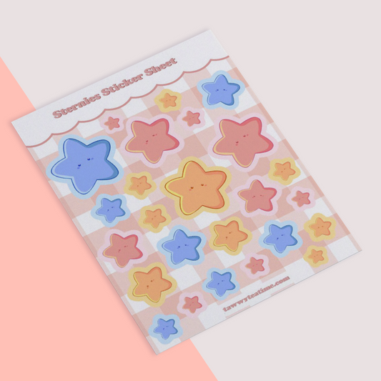 Holo Pastel Sternies Sticker Sheet