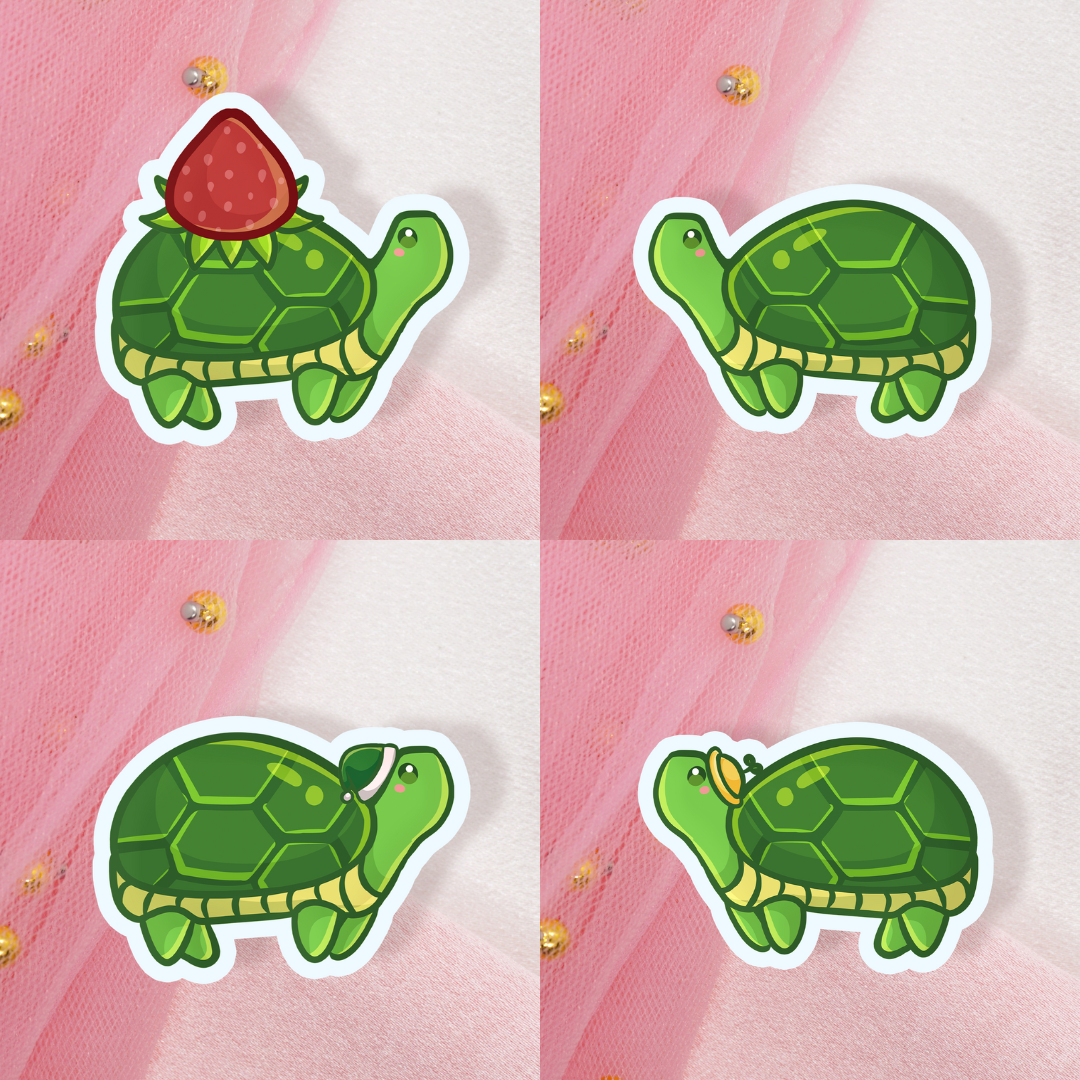 Cute Animal Sticker Turtles