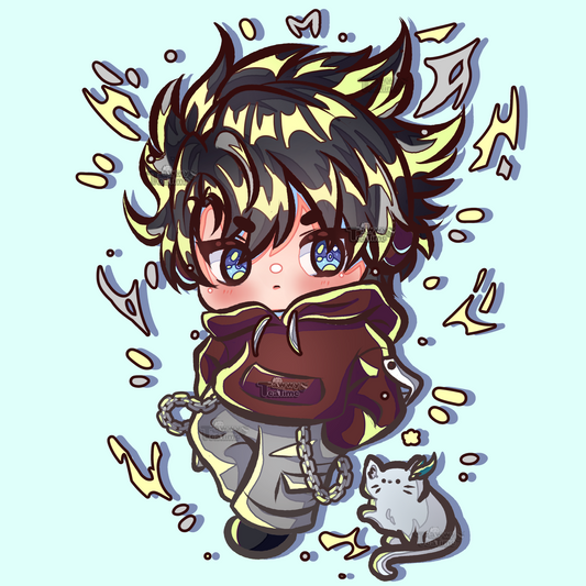 Artprint Genshin Impact Chibi Wriothesley